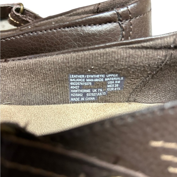 Thom McAn Womens Hawthorne Size 9 Brown Leather Slip On Mary Jane Comfort Shoe. - Picture 3 of 6